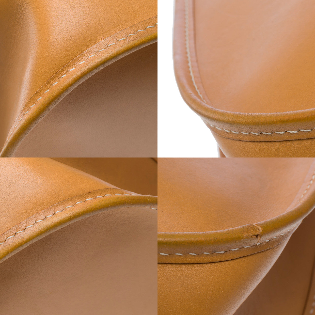 Sac HERMES Evelyne en Cuir Beige - 102187