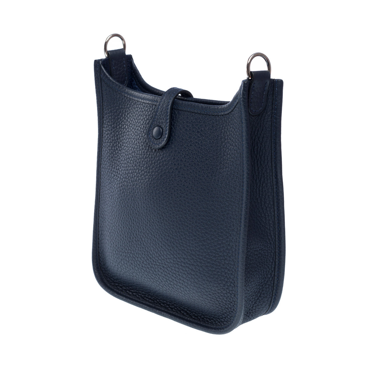 Sac HERMES Evelyne en Cuir Bleu Marine - 102441