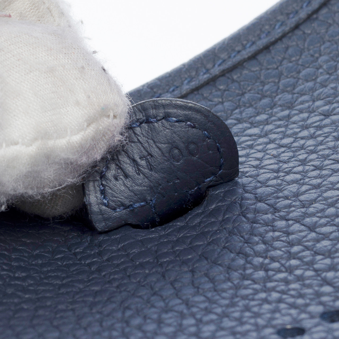 Sac HERMES Evelyne en Cuir Bleu Marine - 102441