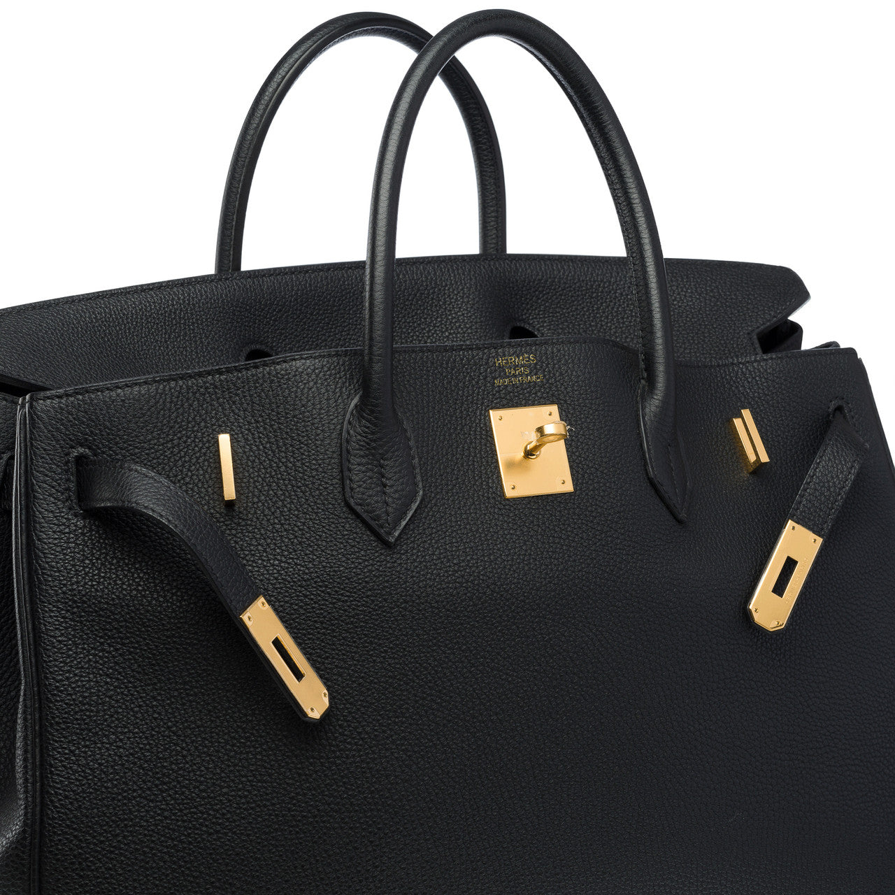 Sac HERMES Birkin 40 en Cuir Noir - 102347