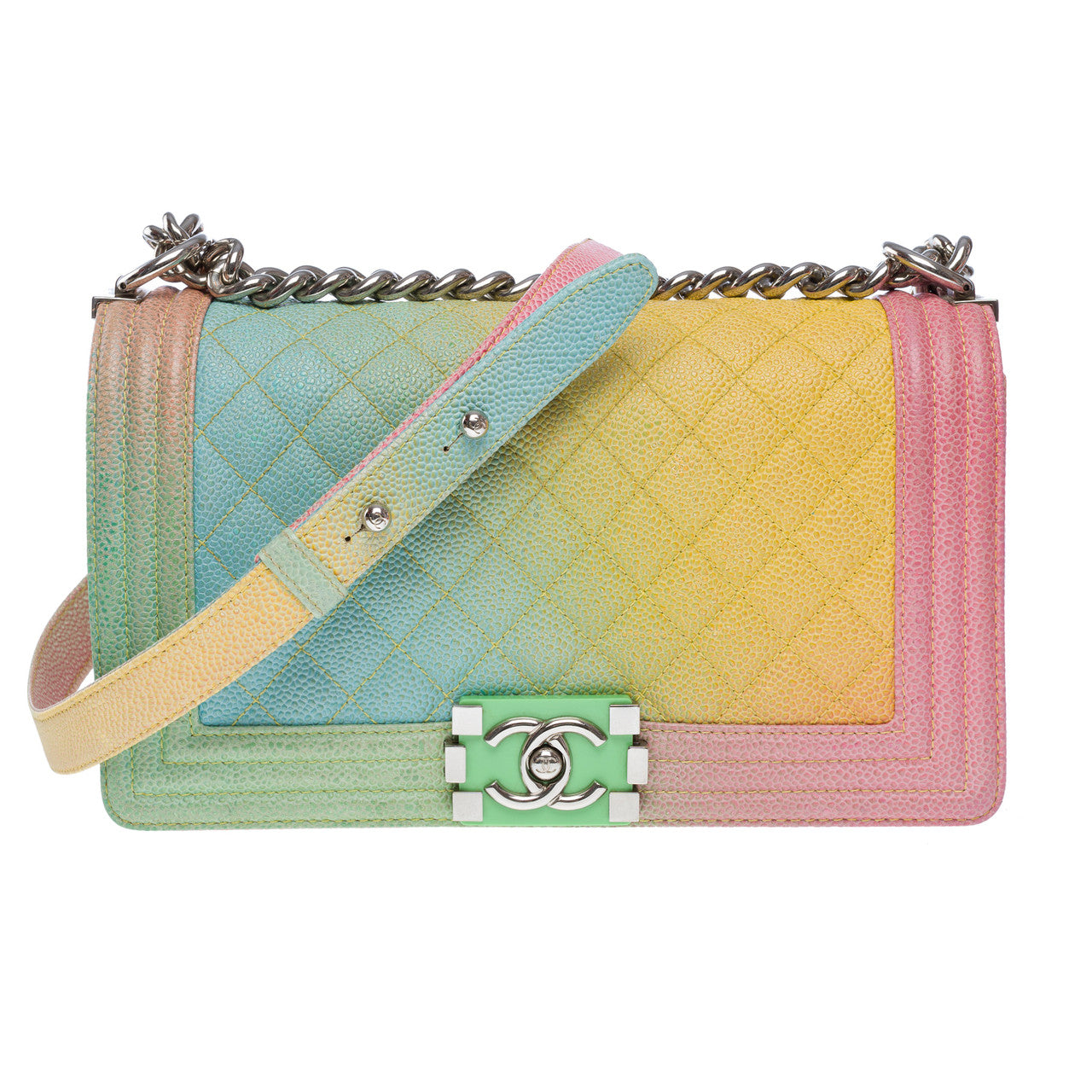 Sac CHANEL Boy en Cuir Multicolor - 102437