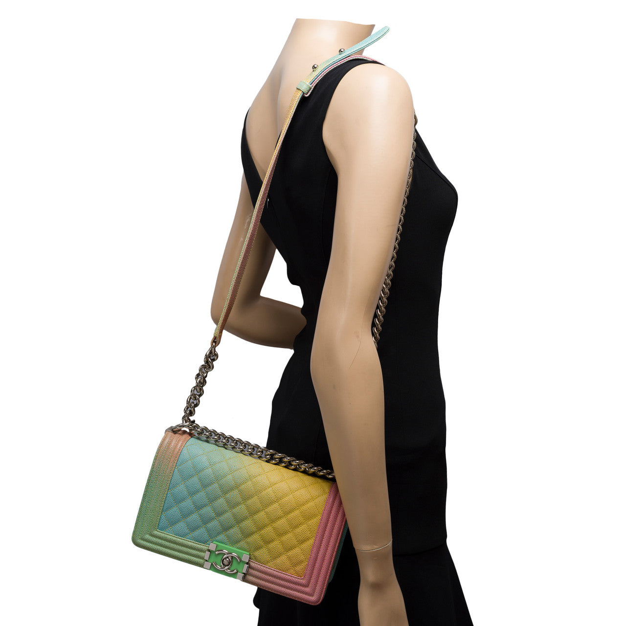 Sac CHANEL Boy en Cuir Multicolor - 102437
