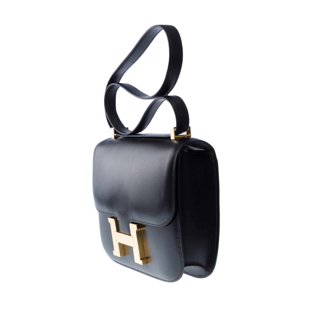 Sac HERMES Constance en Cuir Noir - 102452