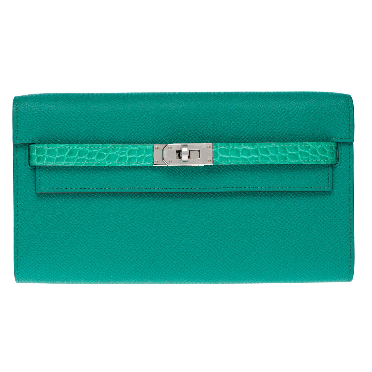 Sac HERMES Kelly to go en Cuir Vert - 102486
