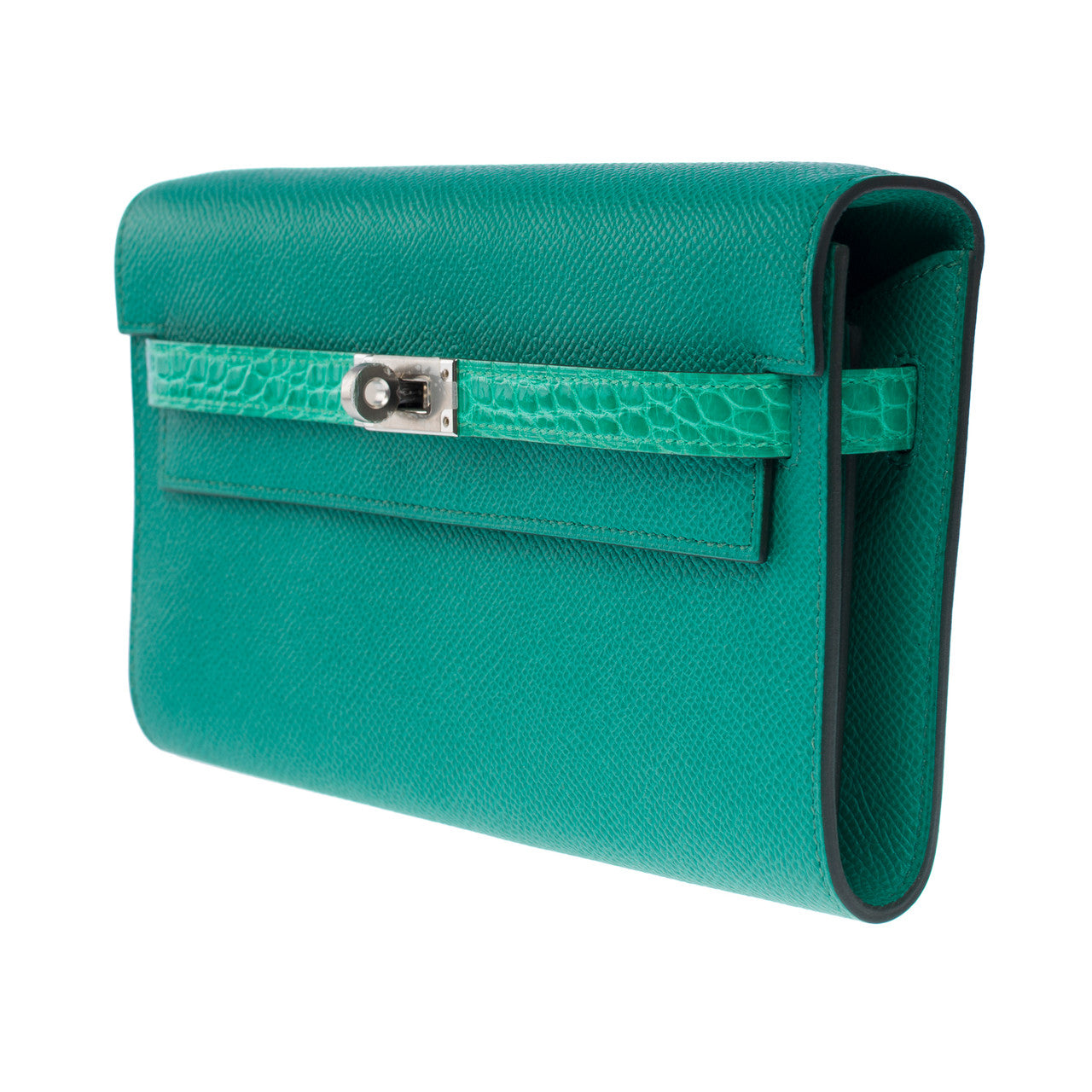 Sac HERMES Kelly to go en Cuir Vert - 102486
