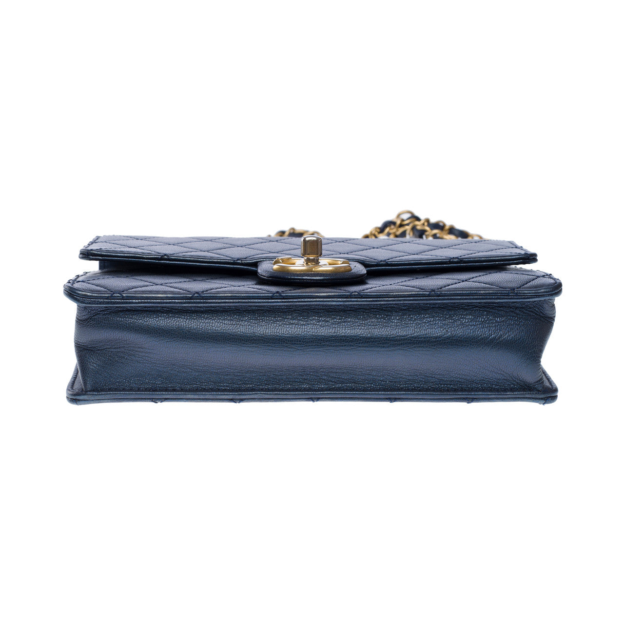 Sac CHANEL Timeless/Classique en Cuir Bleu Marine - 102468