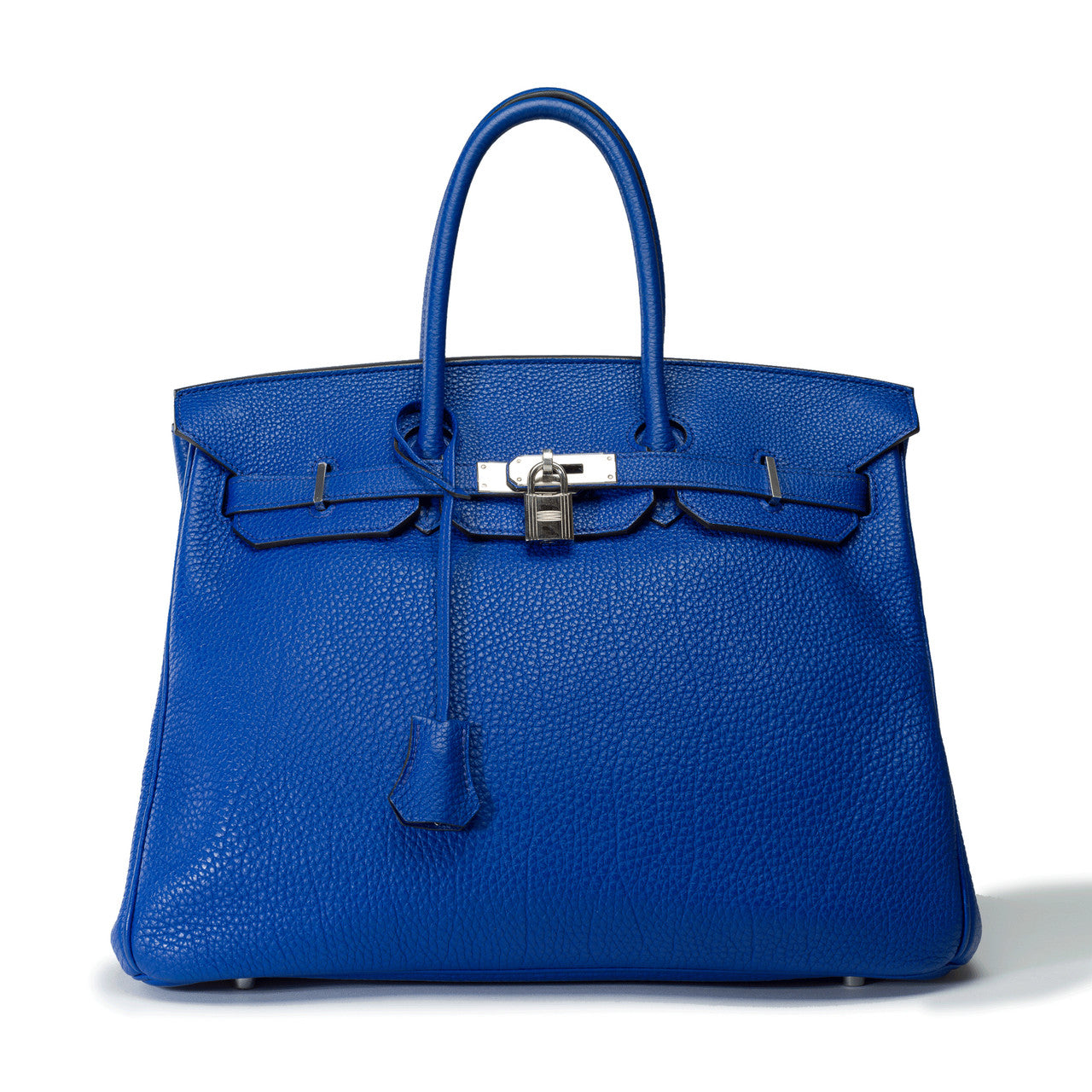 Sac HERMES Birkin 35 en Cuir Bleu - 102282