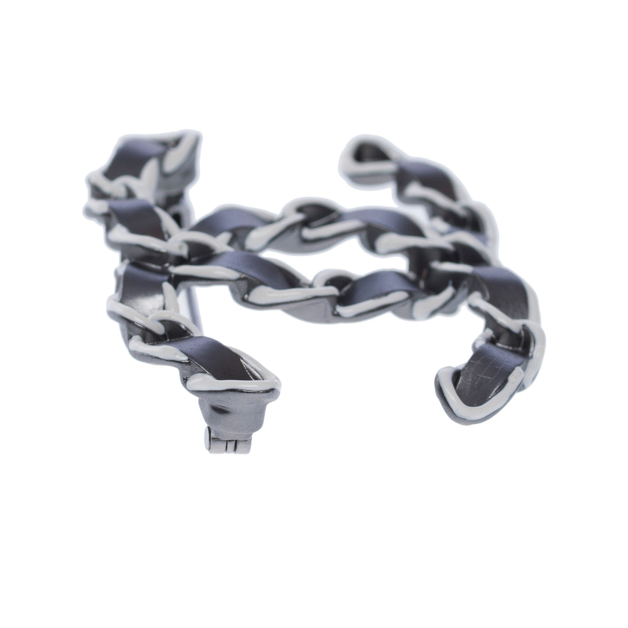 Bijoux CHANEL CC en Cuir Noir - 102492