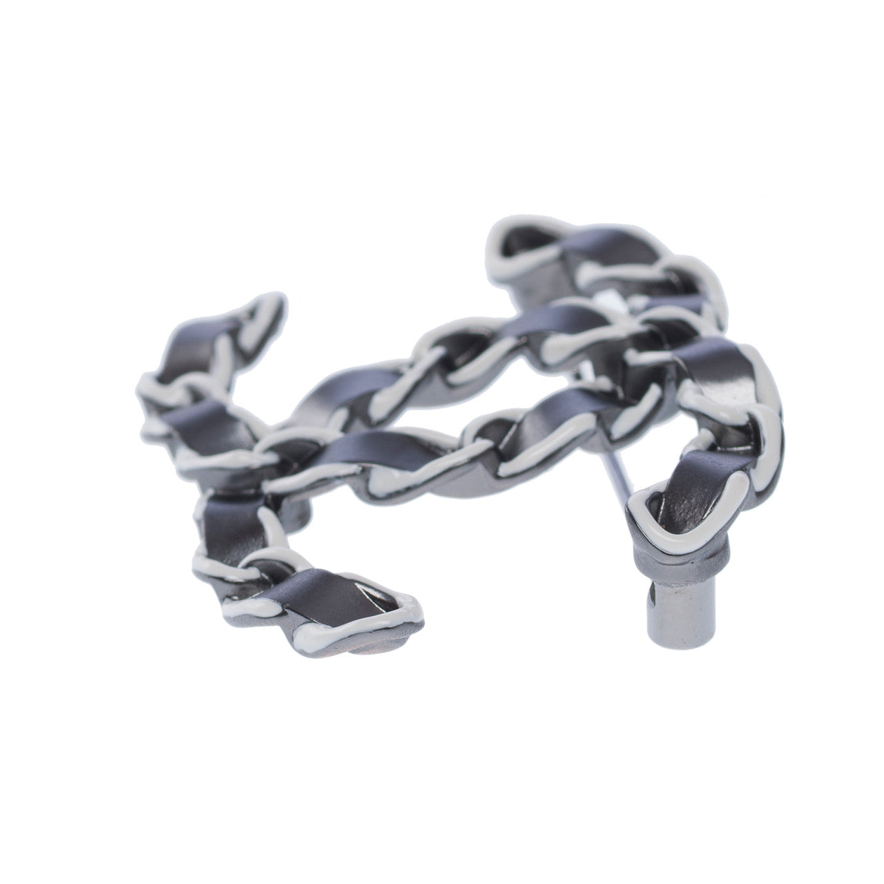 Bijoux CHANEL CC en Cuir Noir - 102492