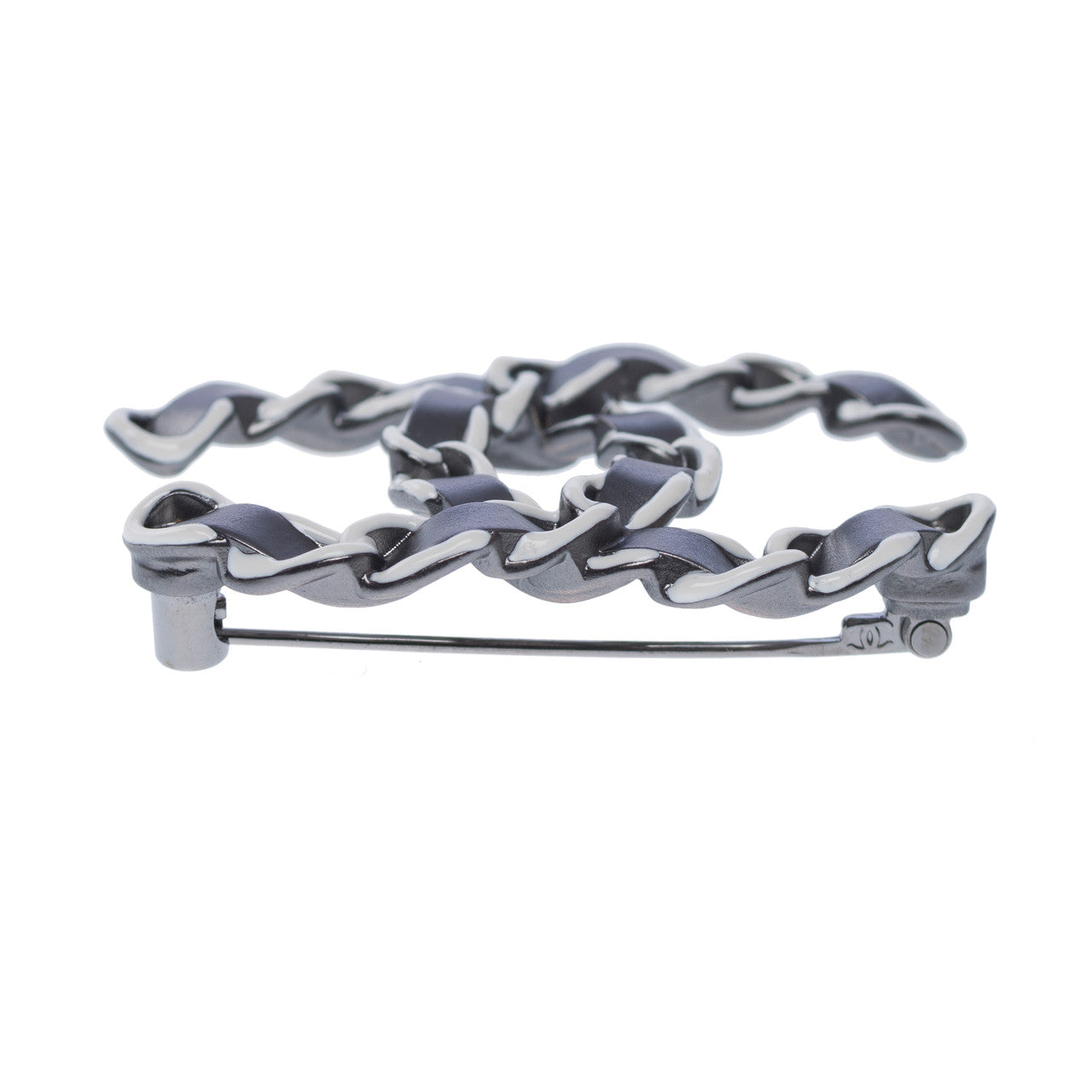 Bijoux CHANEL CC en Cuir Noir - 102492