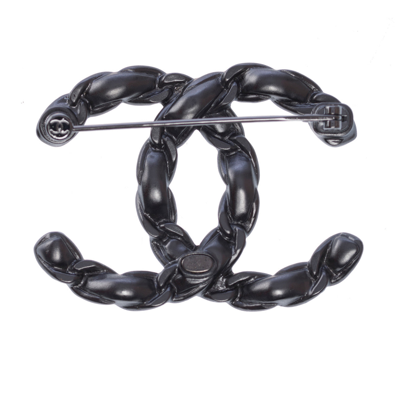 Bijoux CHANEL CC en Cuir Noir - 102492