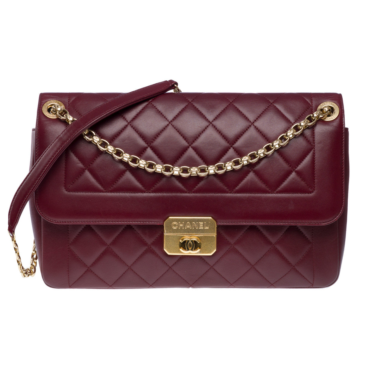 Sac CHANEL en Cuir Bordeaux - 102554