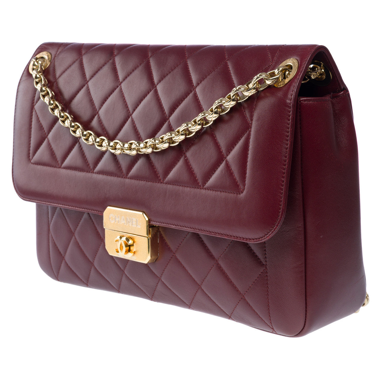 Sac CHANEL en Cuir Bordeaux - 102554
