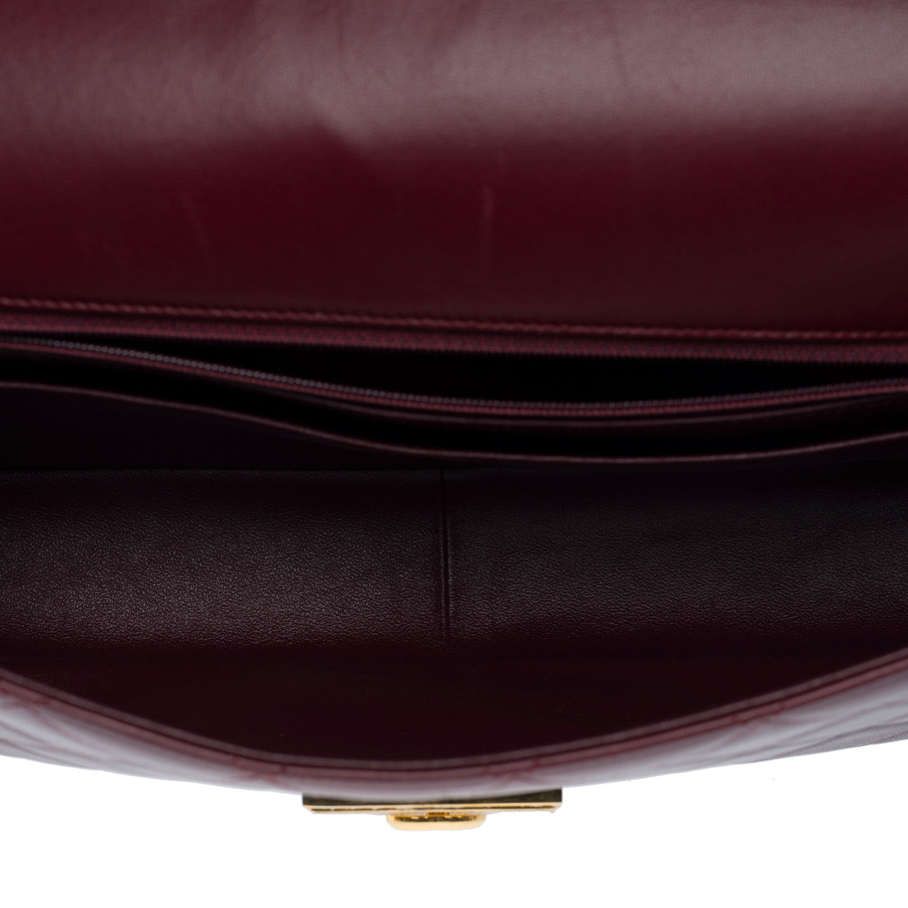Sac CHANEL en Cuir Bordeaux - 102554
