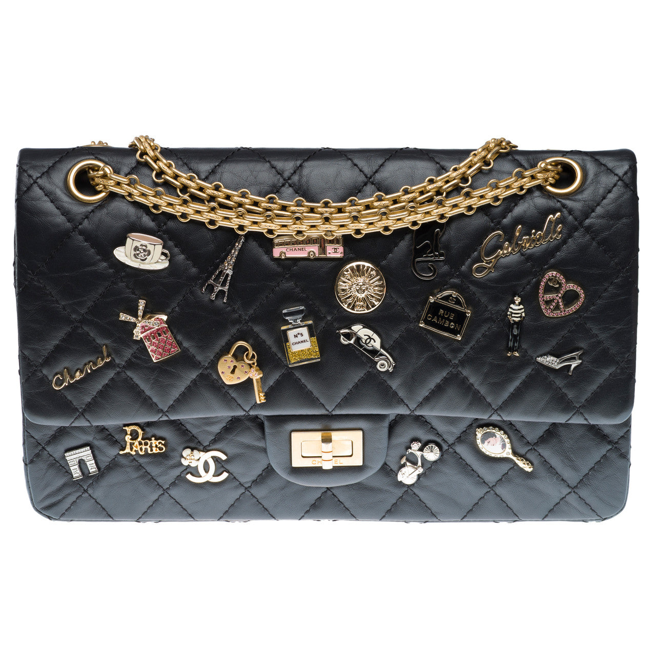 Sac CHANEL 2.55 en Cuir Noir - 102558