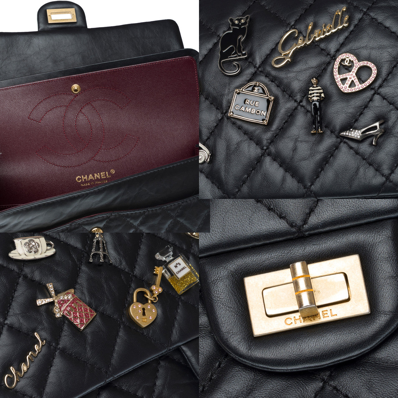 Sac CHANEL 2.55 en Cuir Noir - 102558