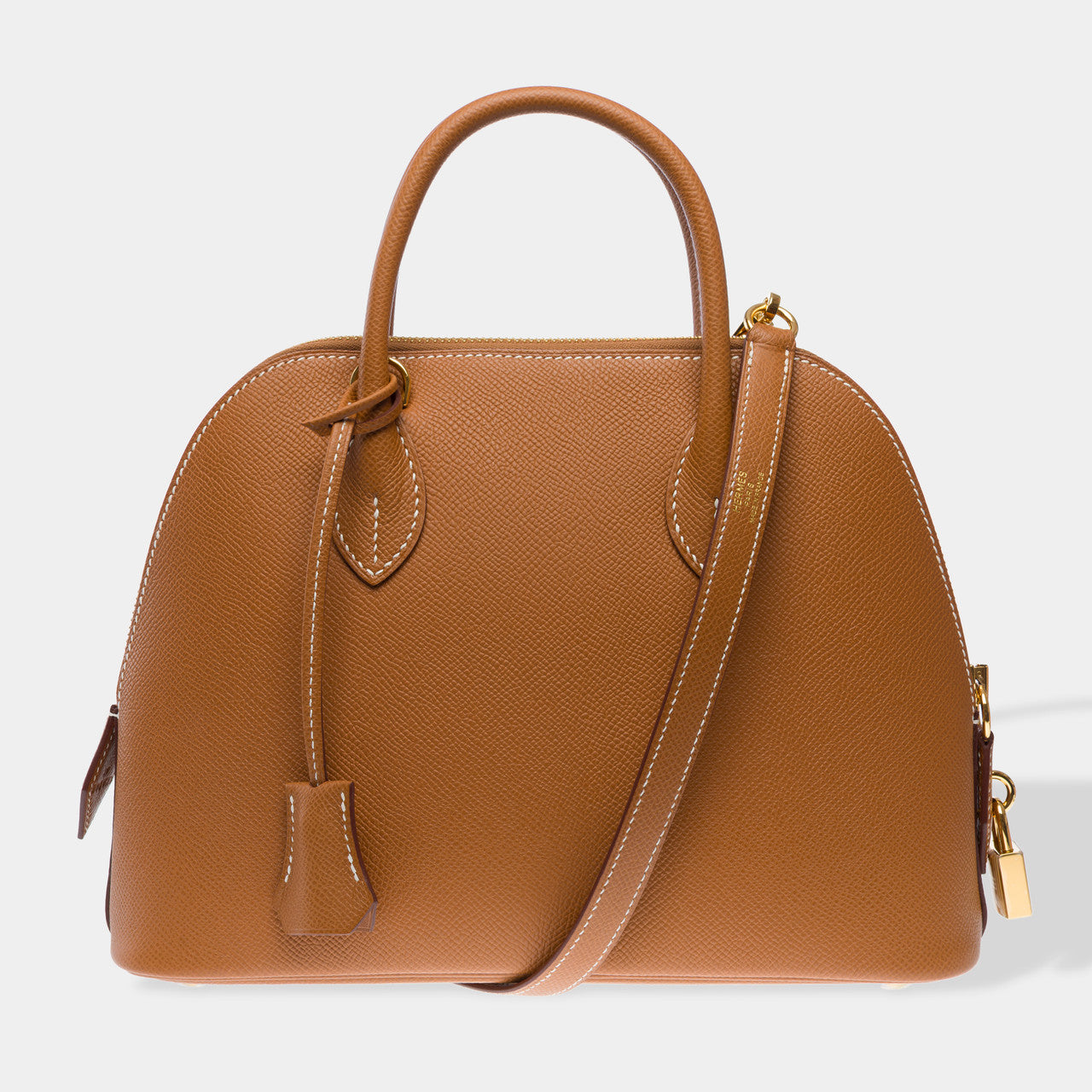 Sac HERMES Bolide en Cuir Doré - 102603