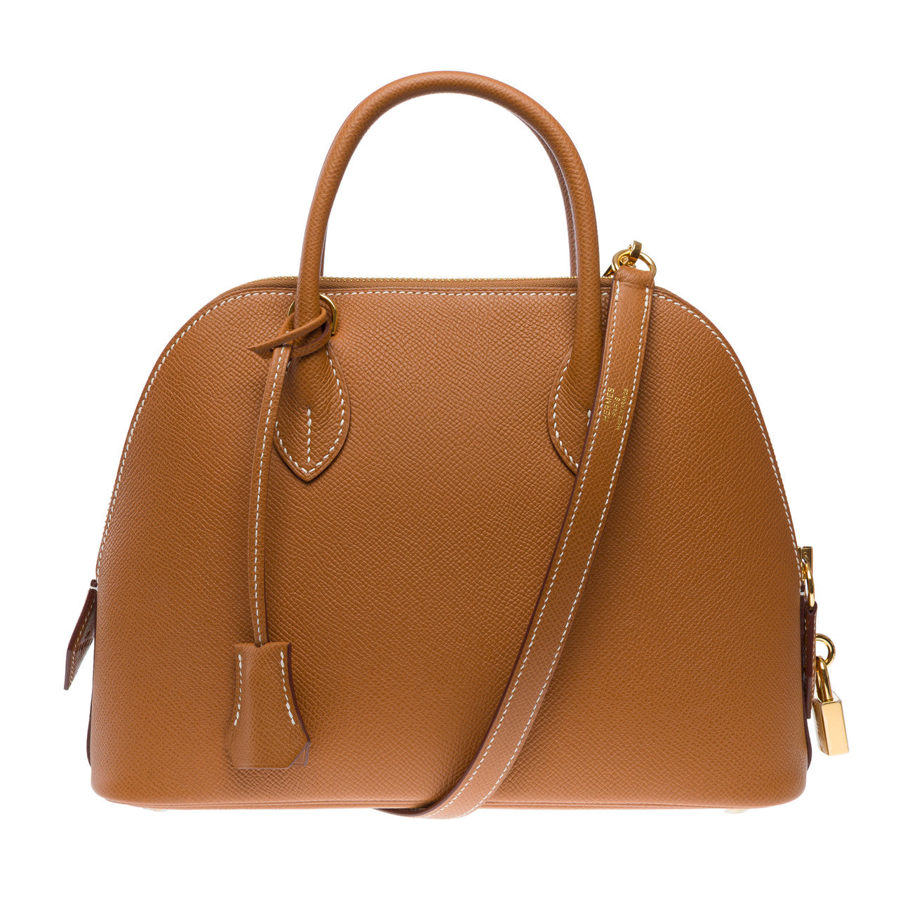 Sac HERMES Bolide en Cuir Doré - 102603