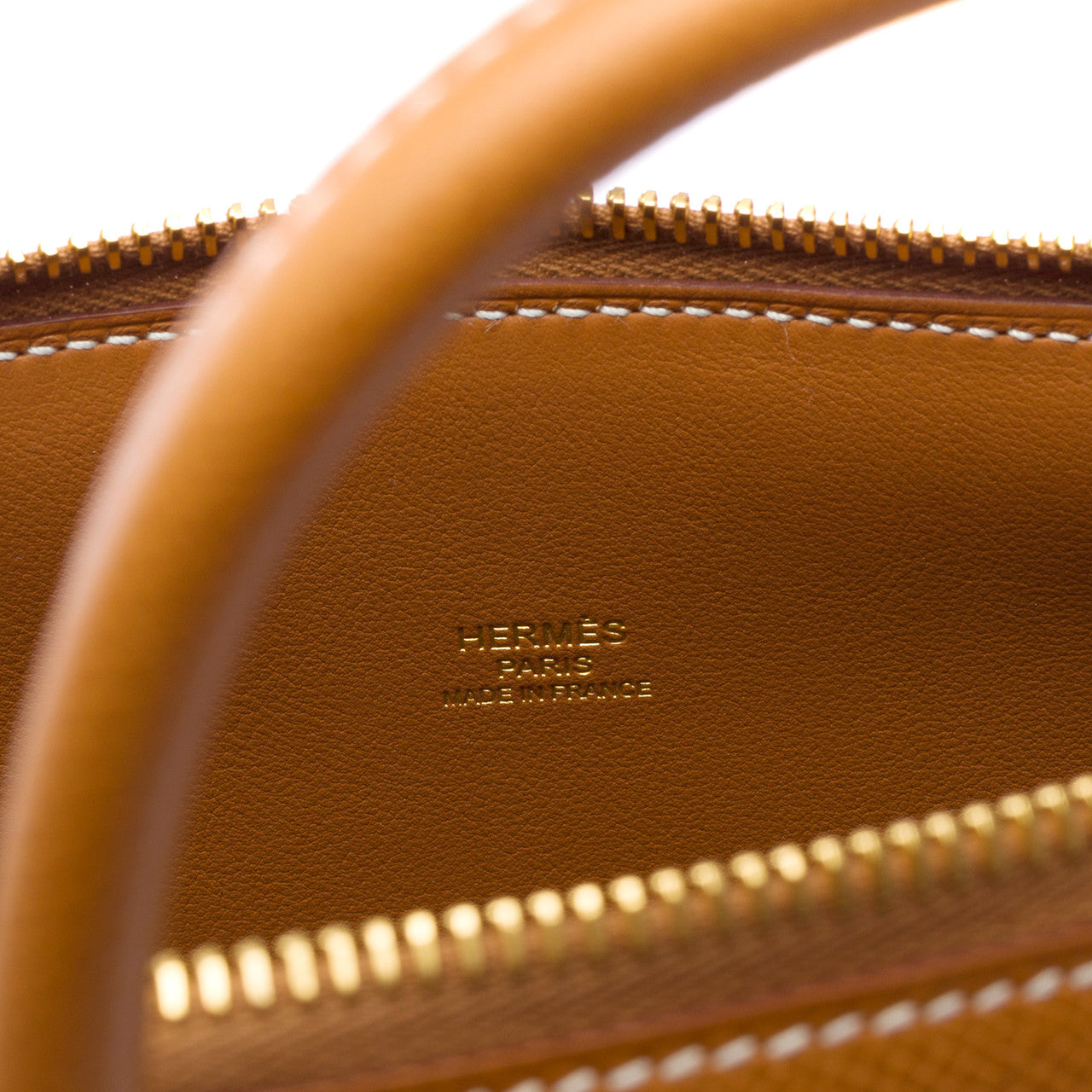 Sac HERMES Bolide en Cuir Doré - 102603