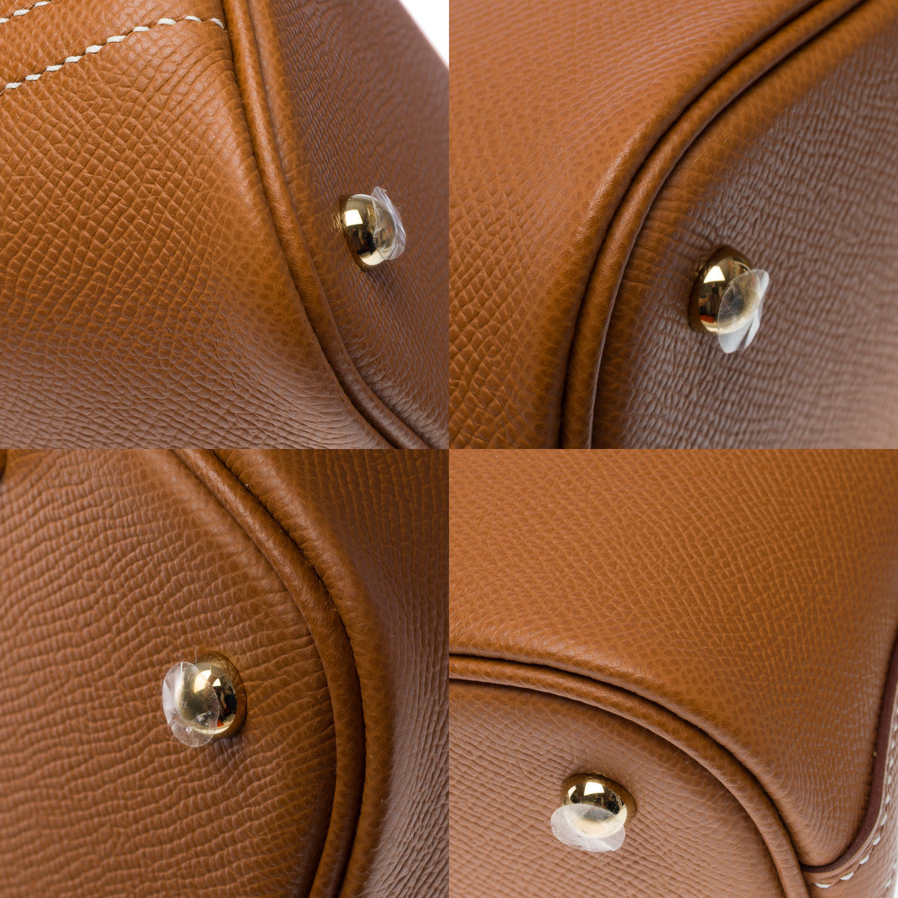 Sac HERMES Bolide en Cuir Doré - 102603