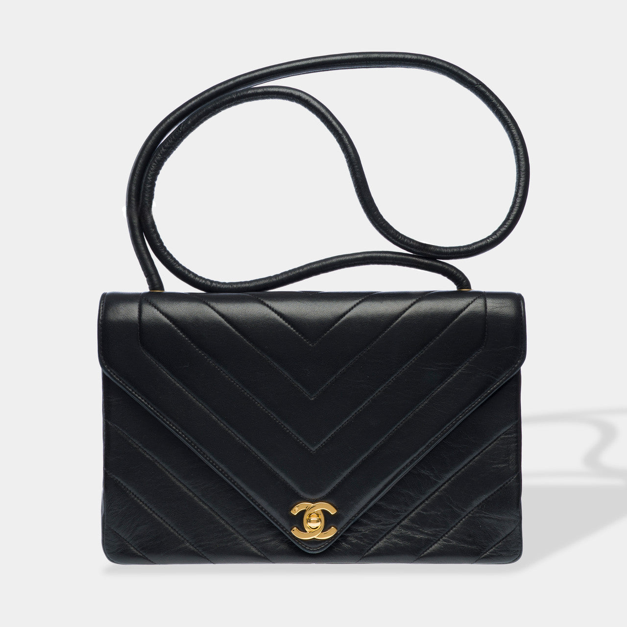 Sac CHANEL Timeless/Classique en Cuir Noir - 102608