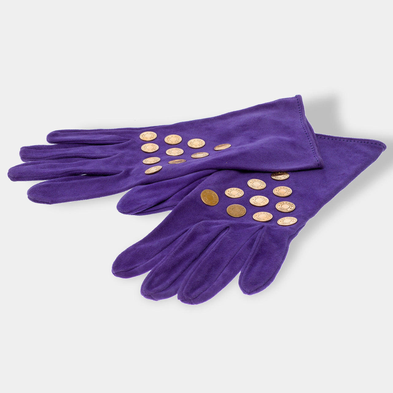 Accessoire HERMES en Suède Violet - 102561