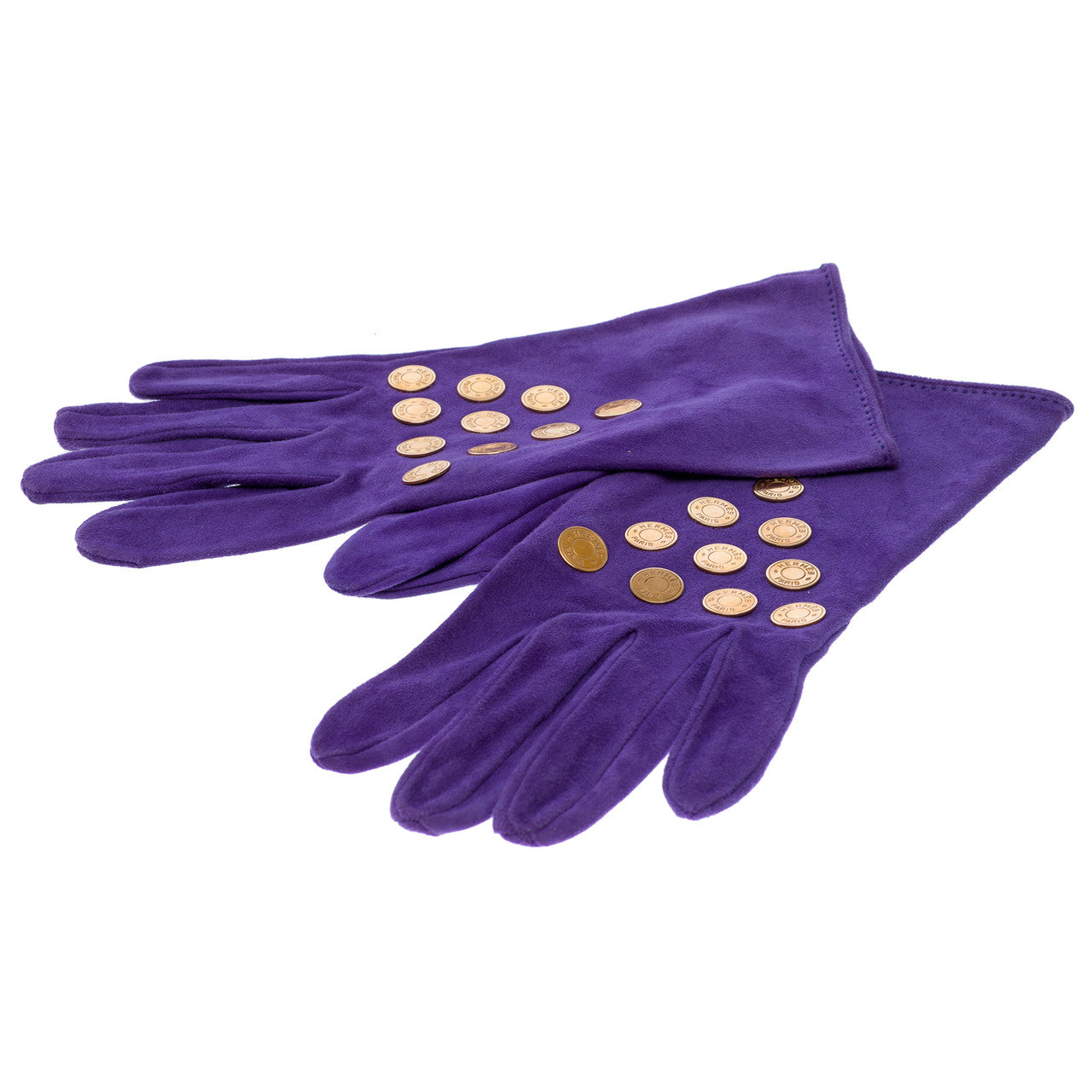 Accessoire HERMES en Suède Violet - 102561