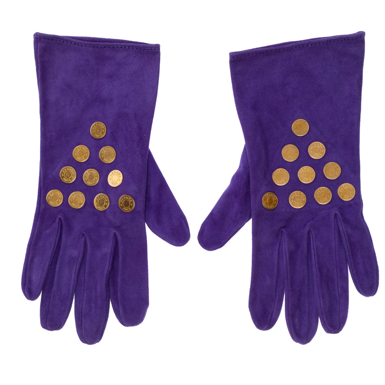 Accessoire HERMES en Suède Violet - 102561