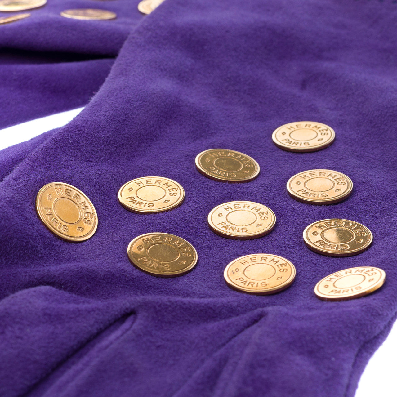Accessoire HERMES en Suède Violet - 102561