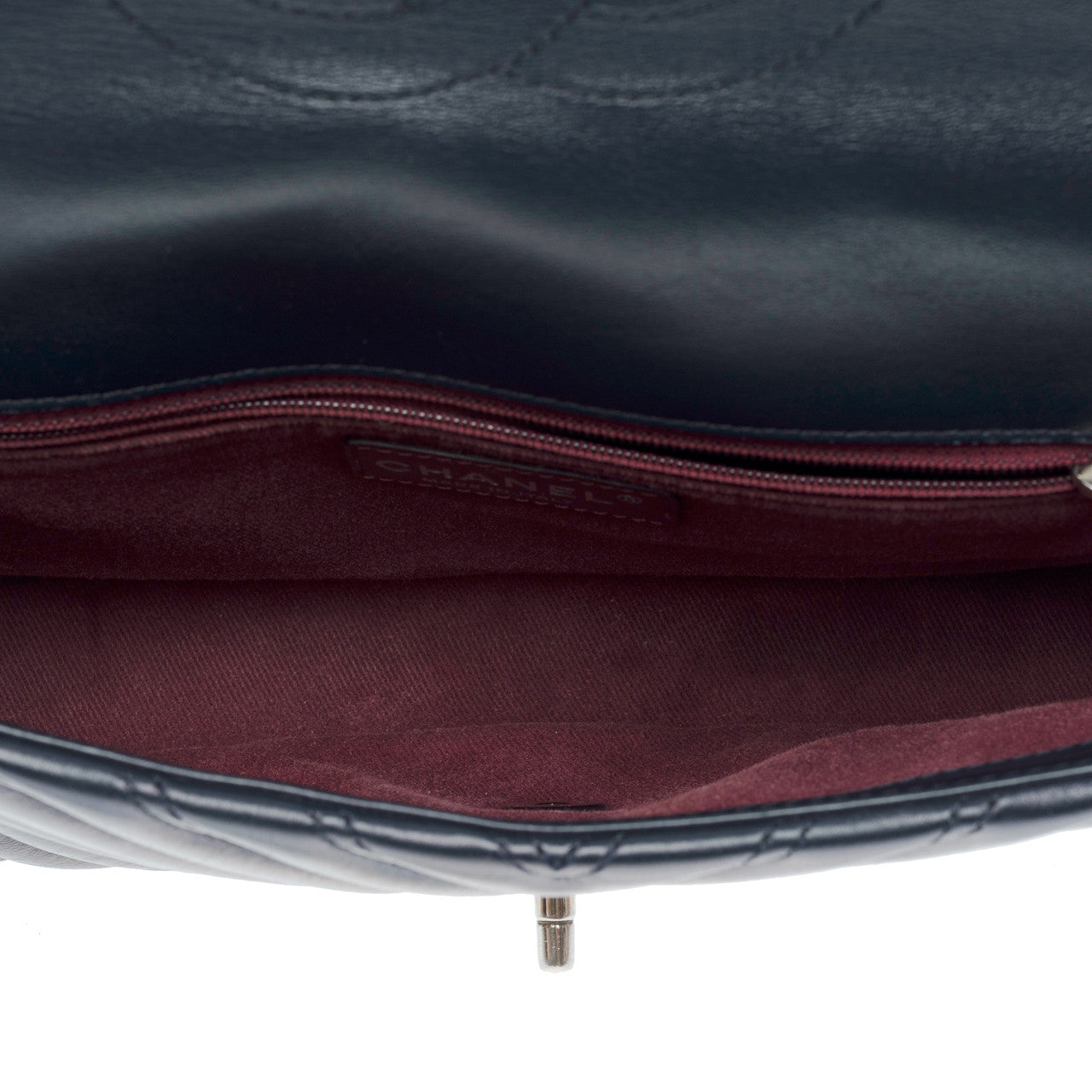 Sac CHANEL Timeless/Classique en Cuir Bleu Marine - 102622