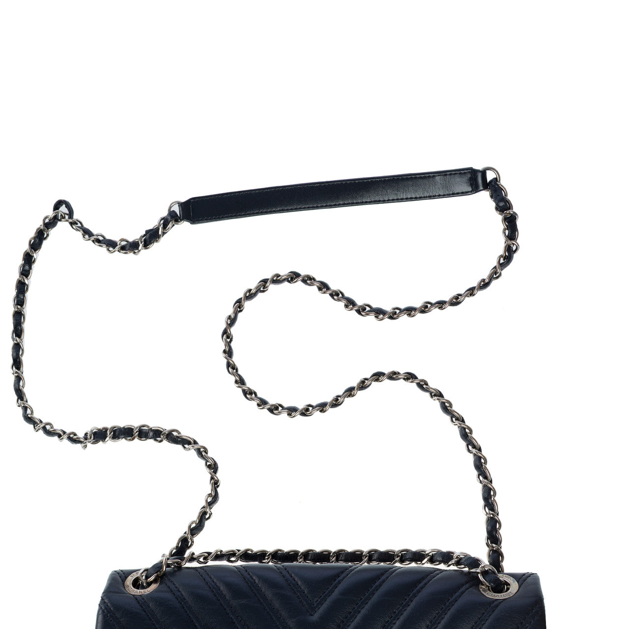 Sac CHANEL Timeless/Classique en Cuir Bleu Marine - 102622