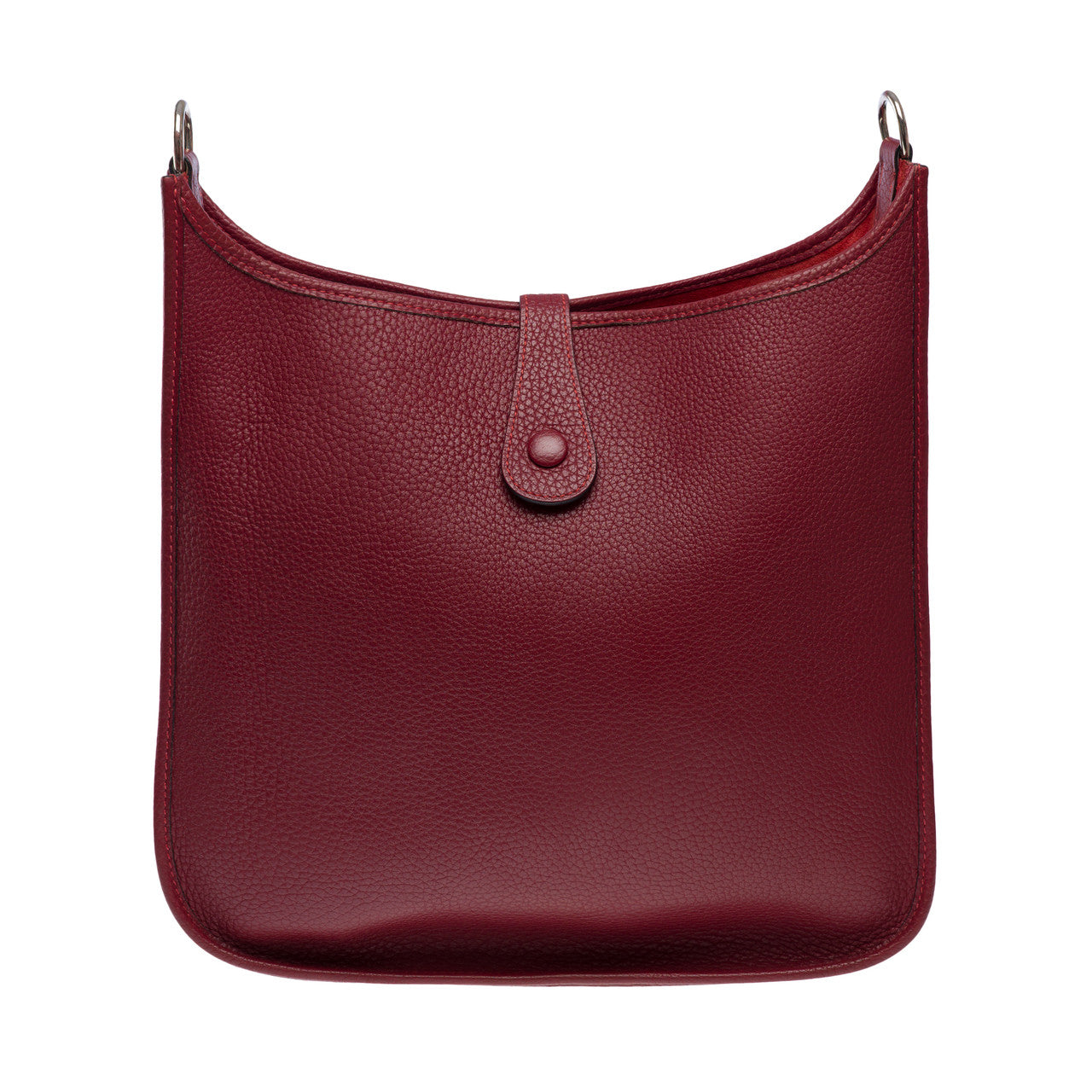 Sac HERMES Evelyne en Cuir Bordeaux - 101873