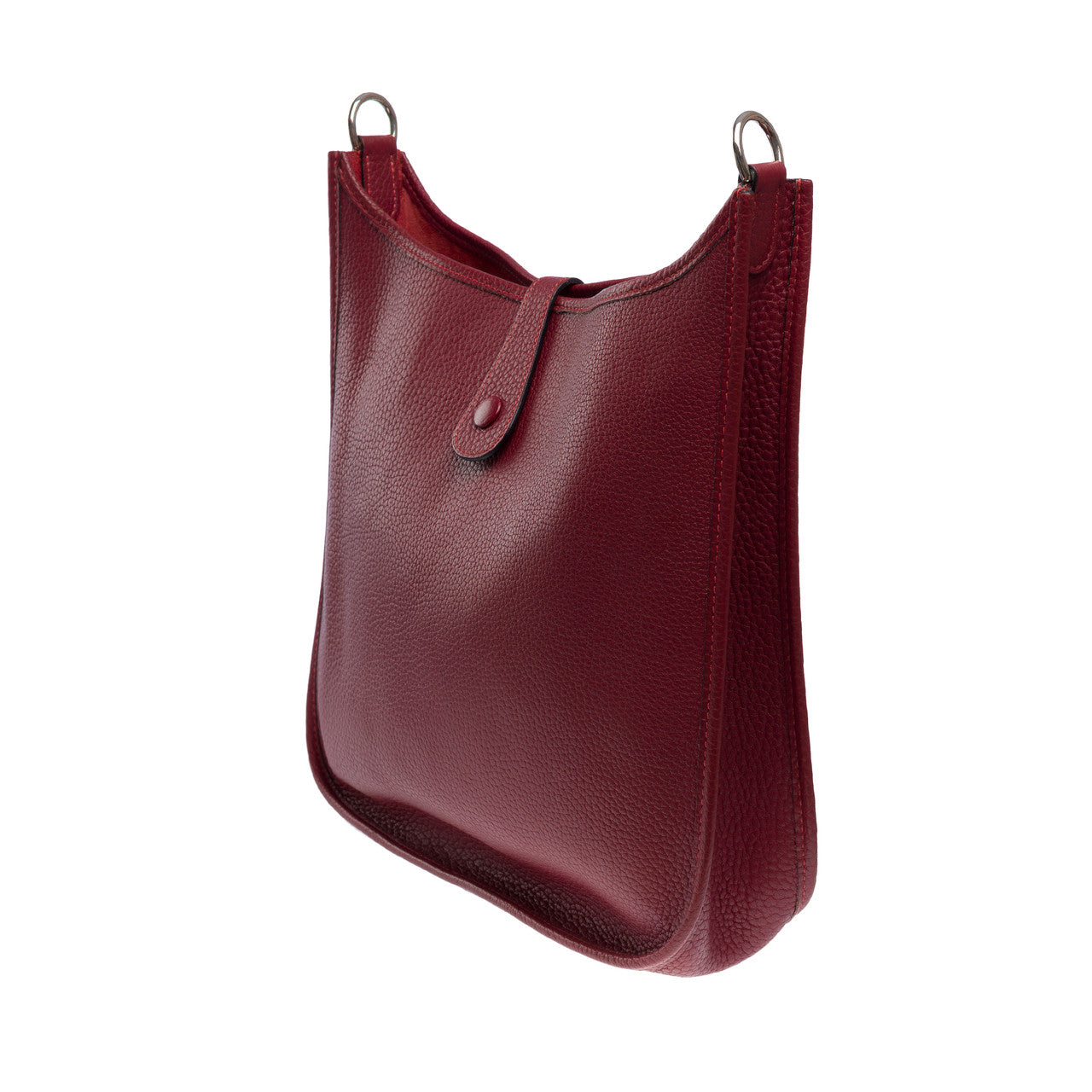 Sac HERMES Evelyne en Cuir Bordeaux - 101873