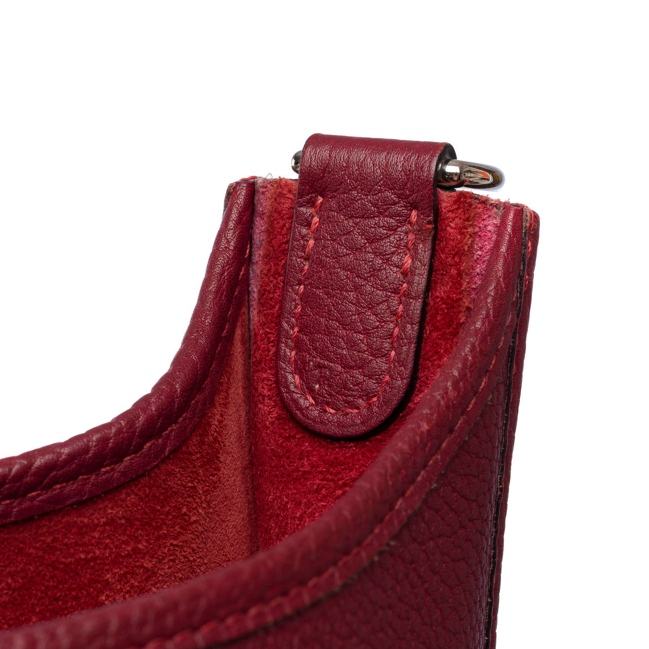 Sac HERMES Evelyne en Cuir Bordeaux - 101873