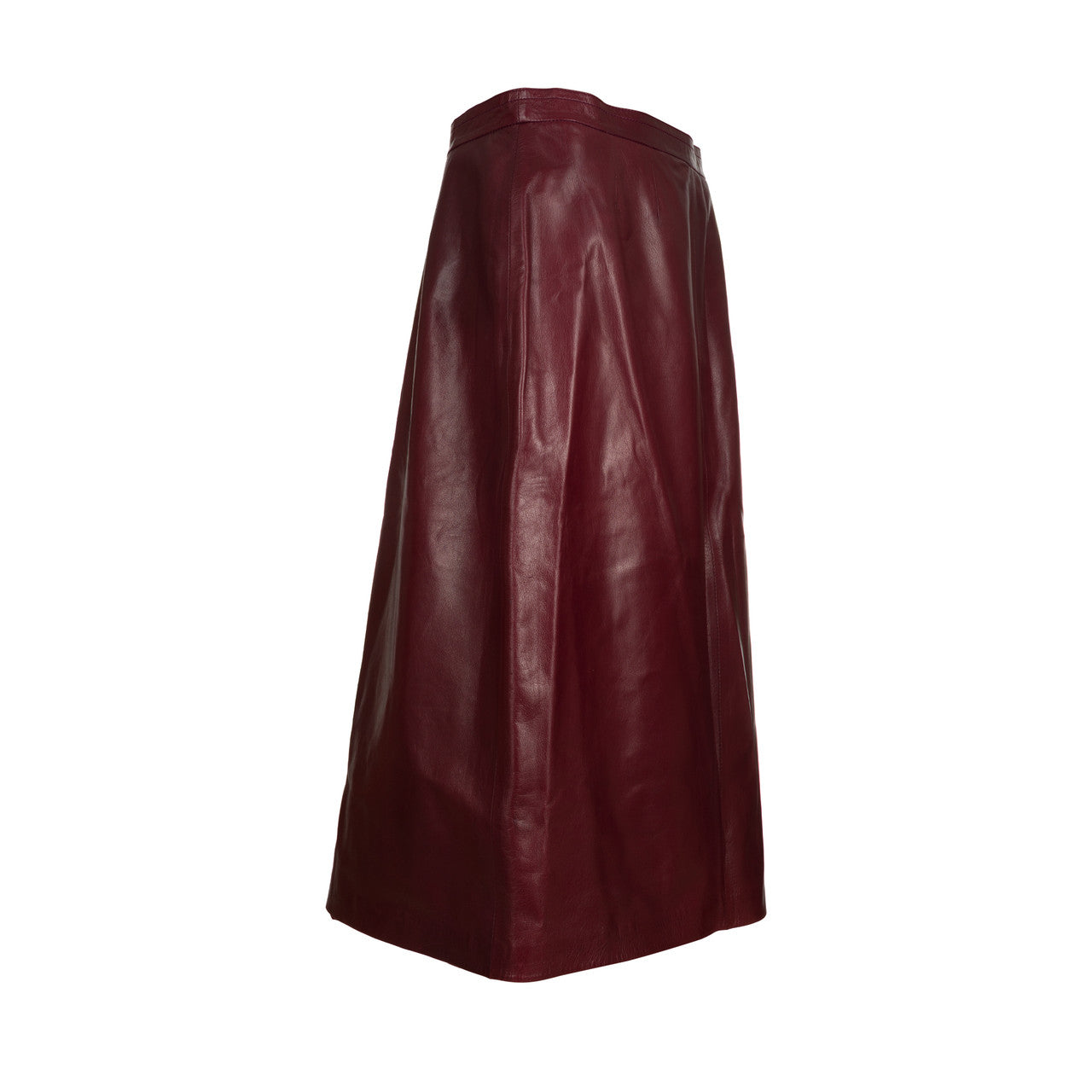 Vêtement NON SIGNE / UNSIGNED en Cuir Bordeaux - 102656