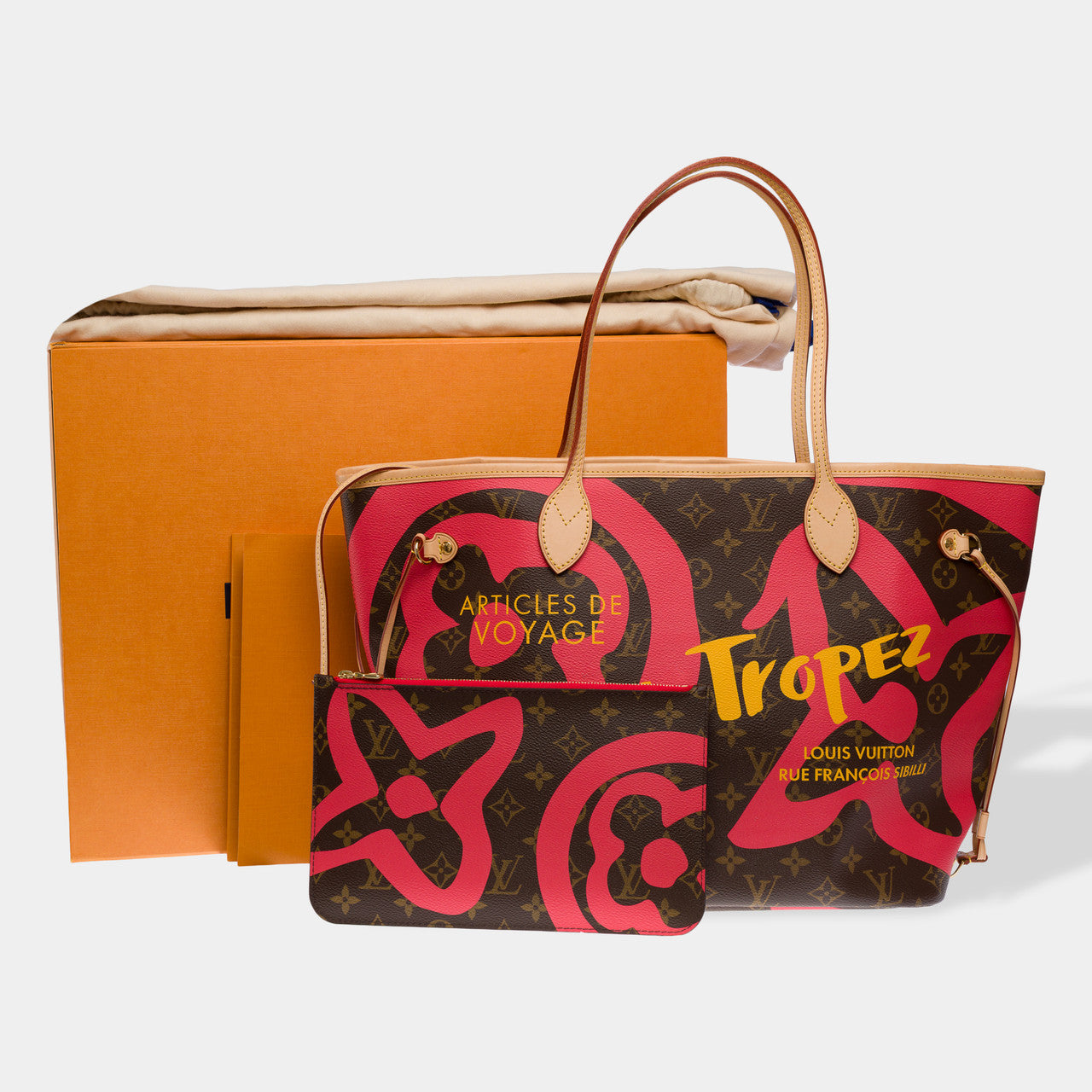 Sac LOUIS VUITTON Neverfull en Toile Marron - 102659