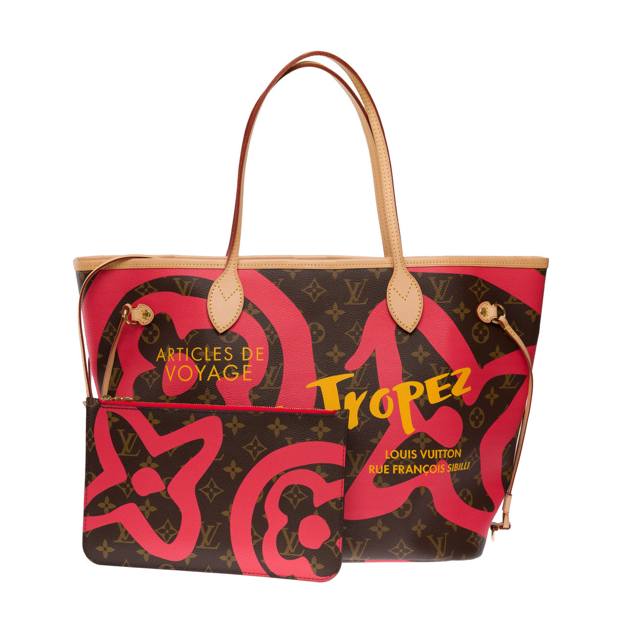 Sac LOUIS VUITTON Neverfull en Toile Marron - 102659