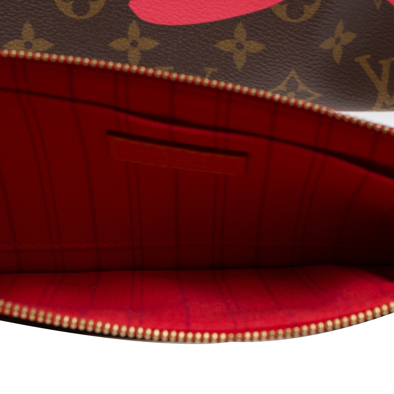Sac LOUIS VUITTON Neverfull en Toile Marron - 102659
