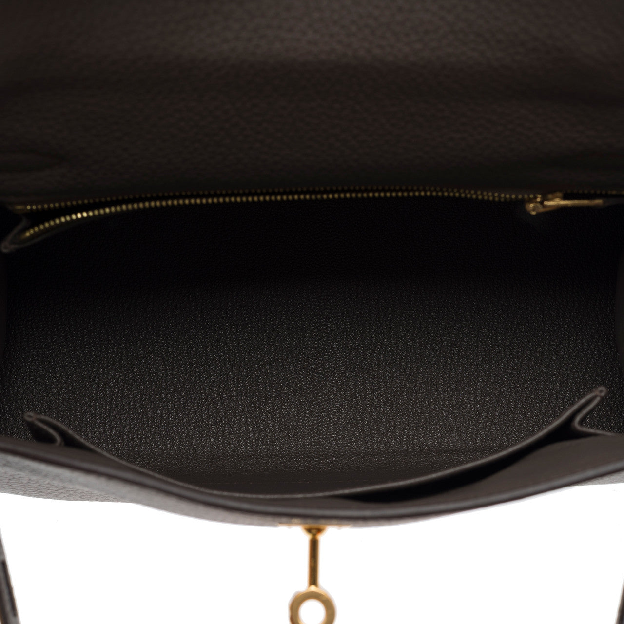 Sac HERMES Kelly 25 en Cuir Gris - 102683