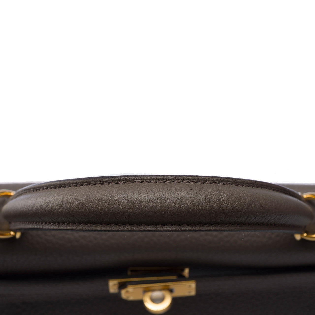 Sac HERMES Kelly 25 en Cuir Gris - 102683