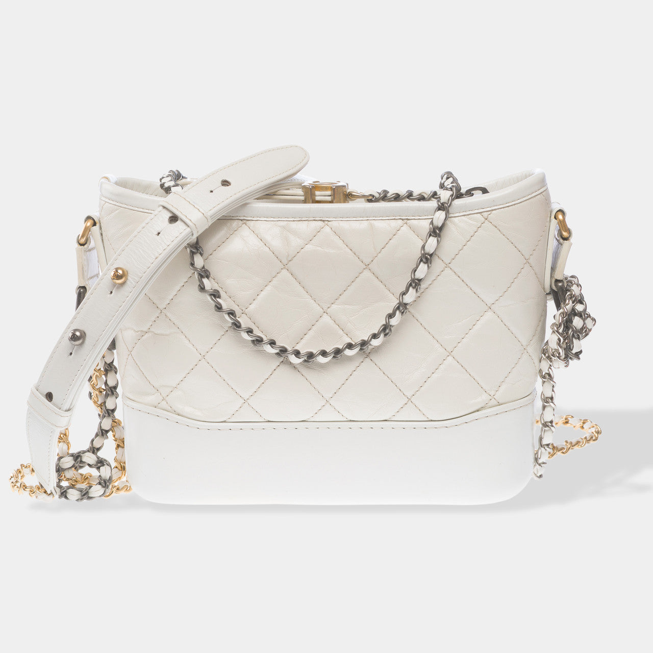 Sac CHANEL en Cuir Blanc - 102703