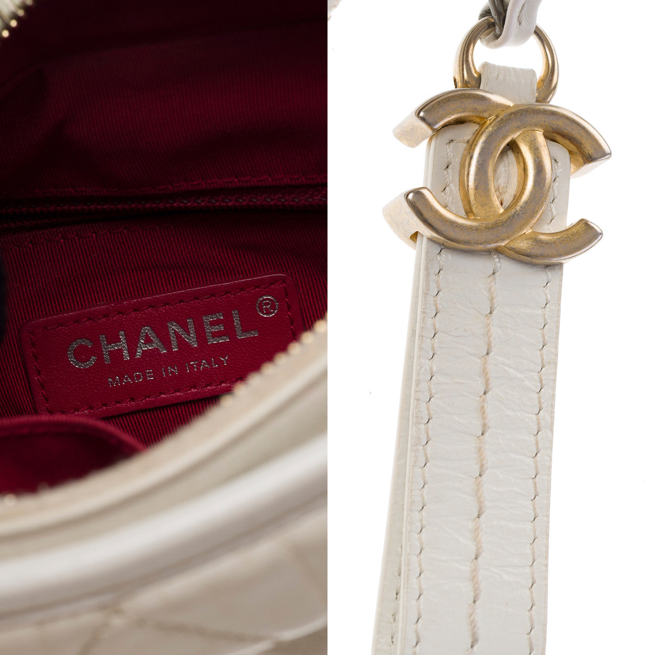 Sac CHANEL en Cuir Blanc - 102703