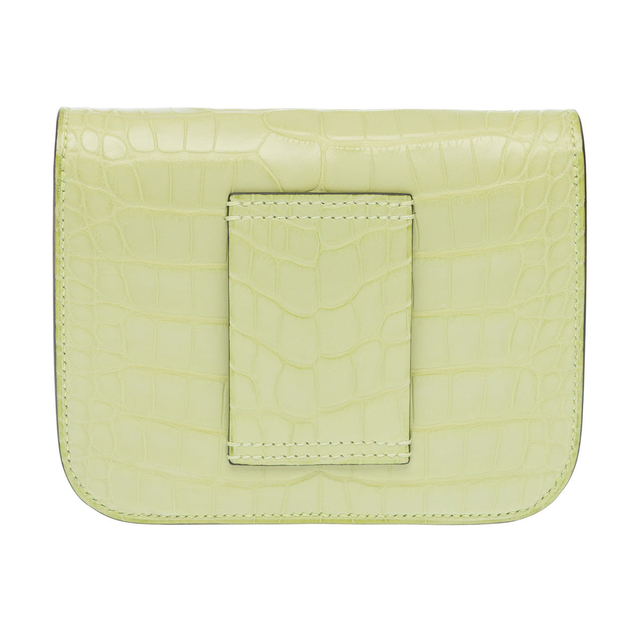 Accessoire HERMES Constance Slim en Crocodile Jaune - 102730