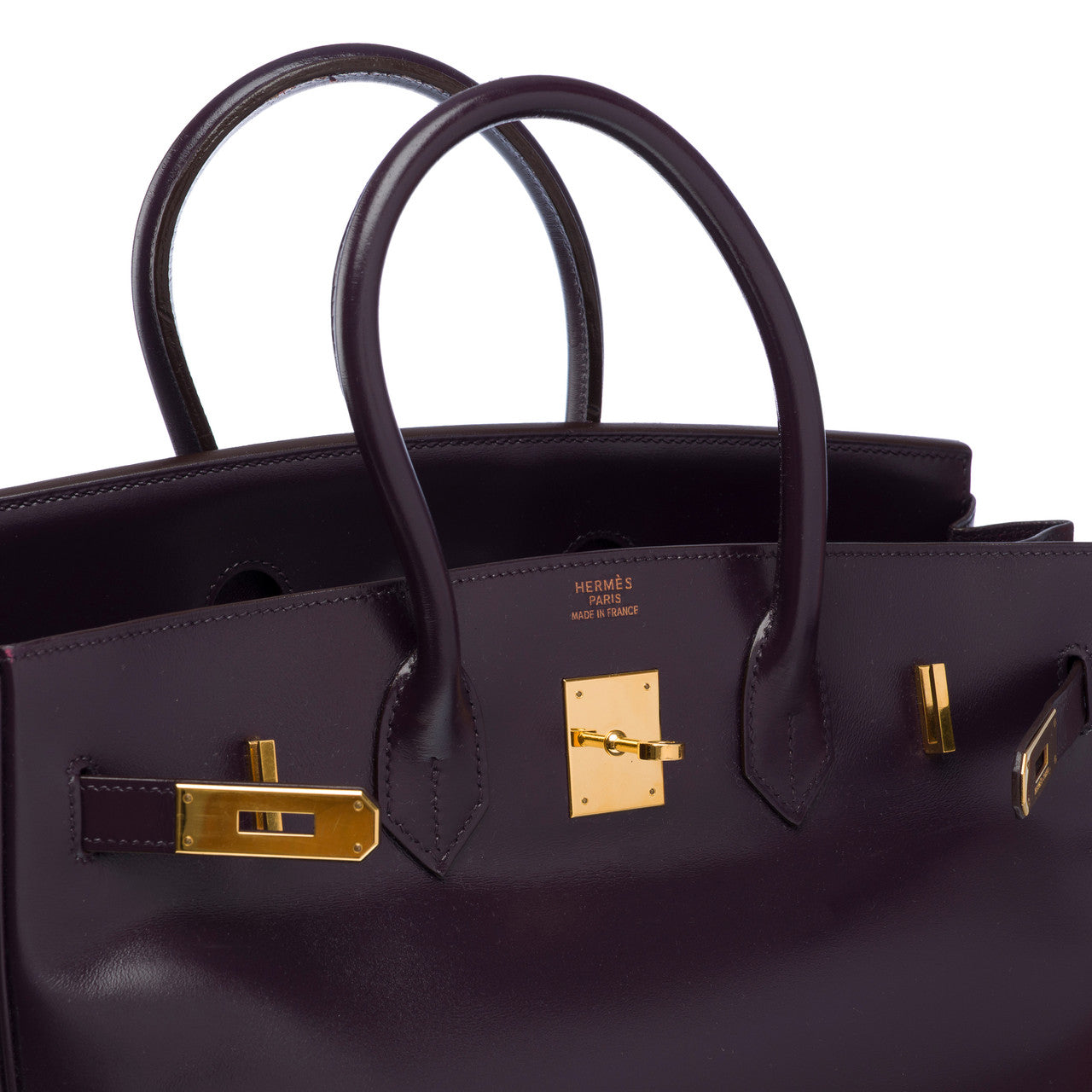 Sac HERMES Birkin 35 en Cuir Violet - 102769