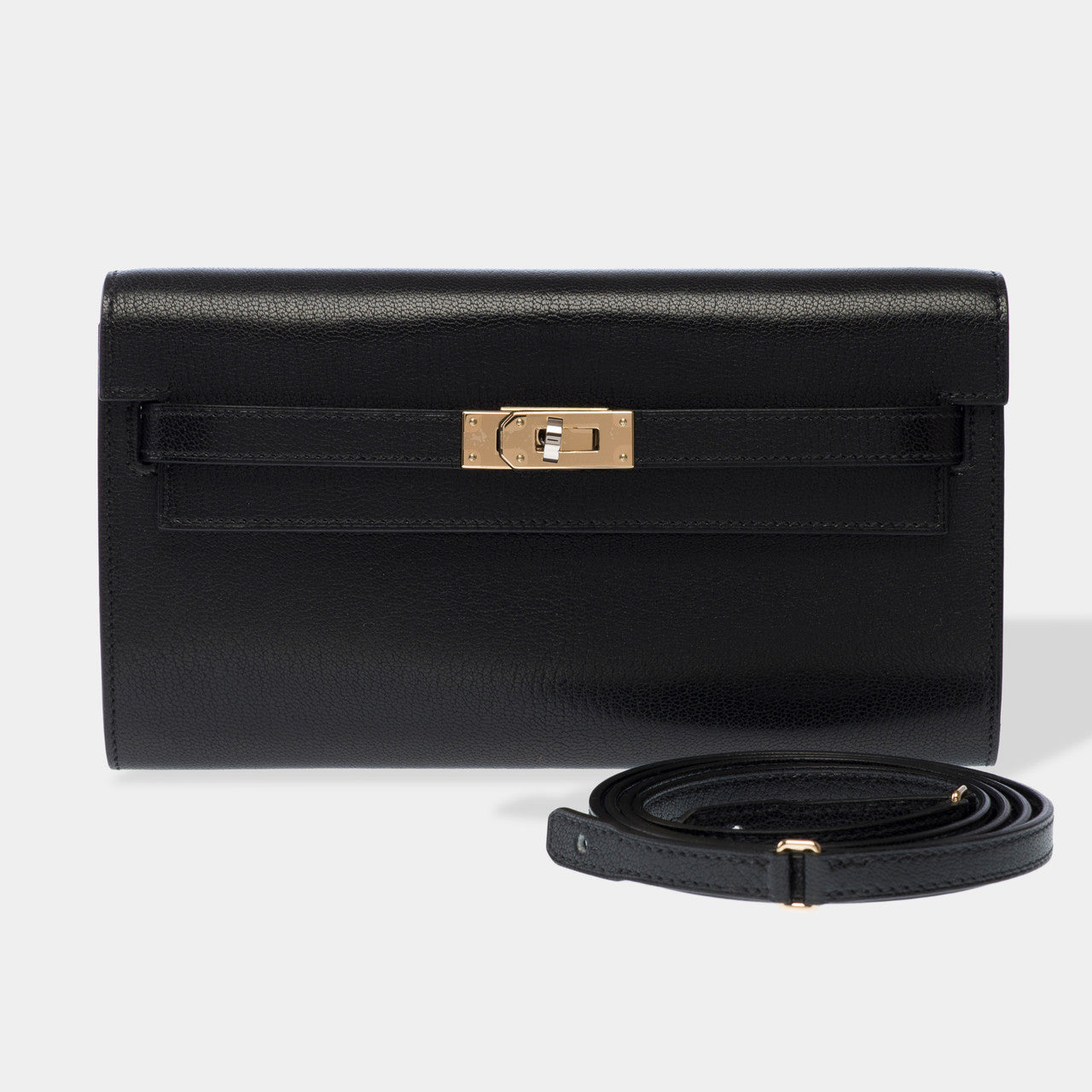 Sac HERMES Kelly to go en Cuir Noir - 102714