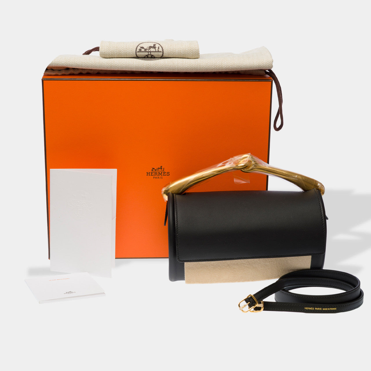 Sac HERMES en Cuir Noir - 102736