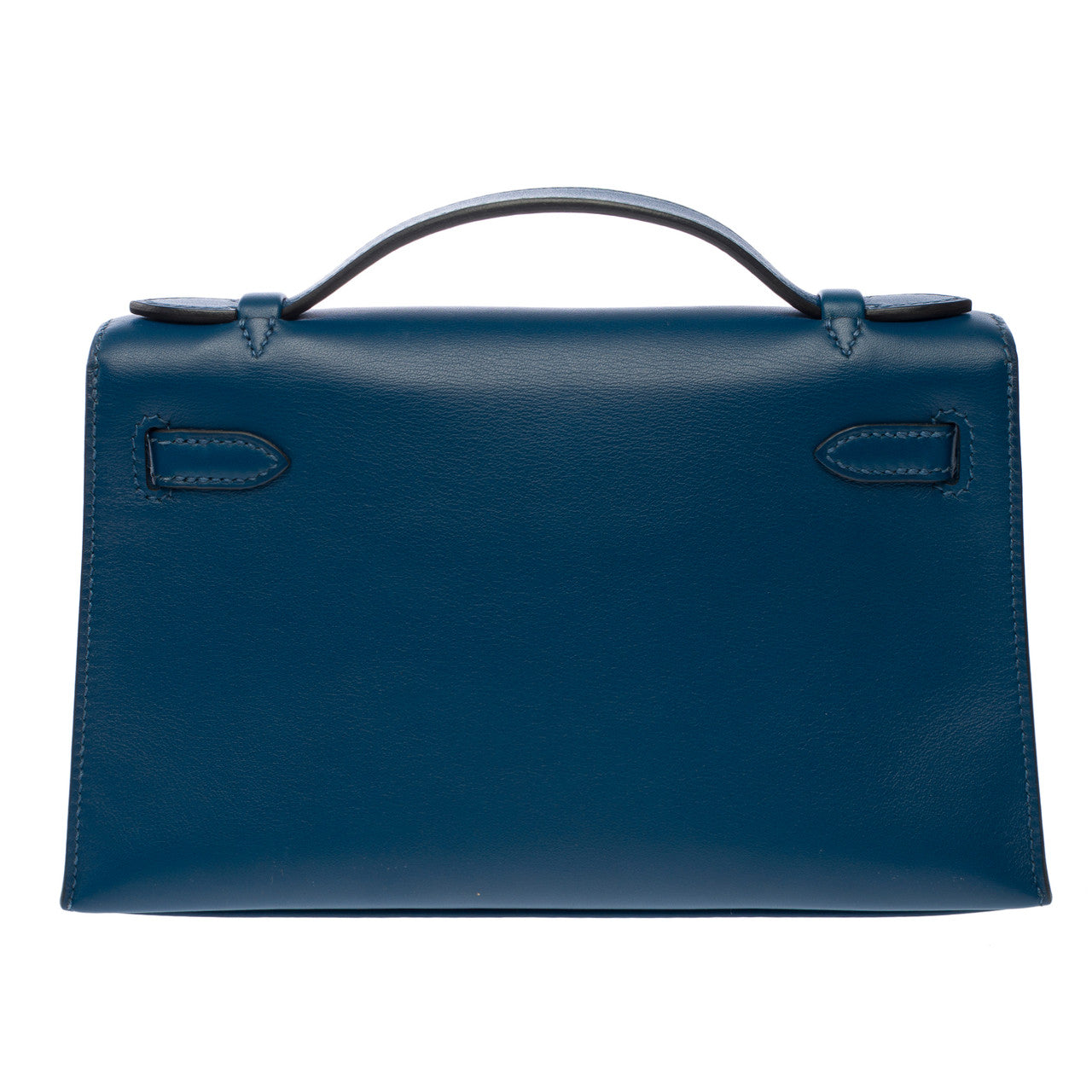Sac HERMES Kelly Mini en Cuir Bleu - 102783