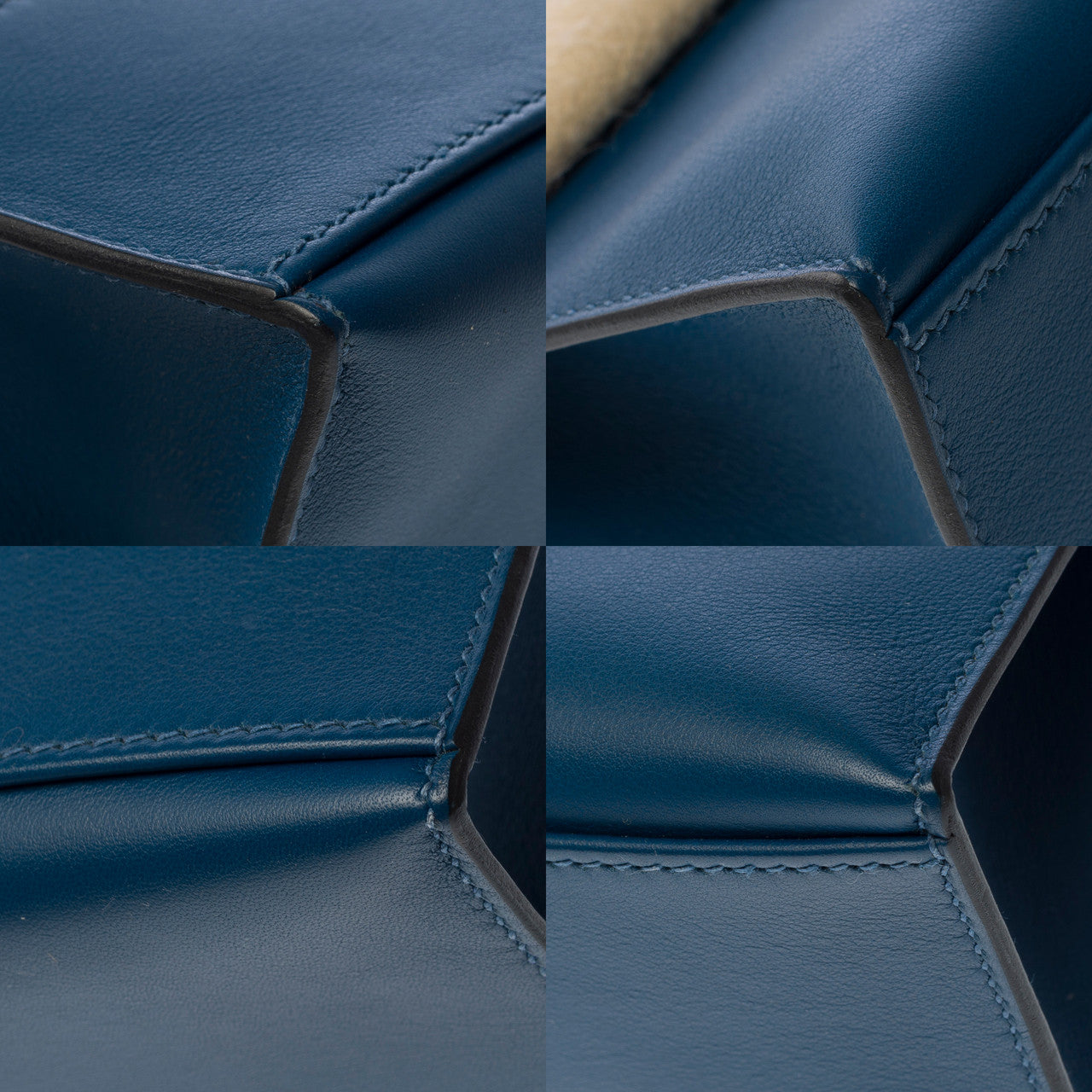 Sac HERMES Kelly Mini en Cuir Bleu - 102783