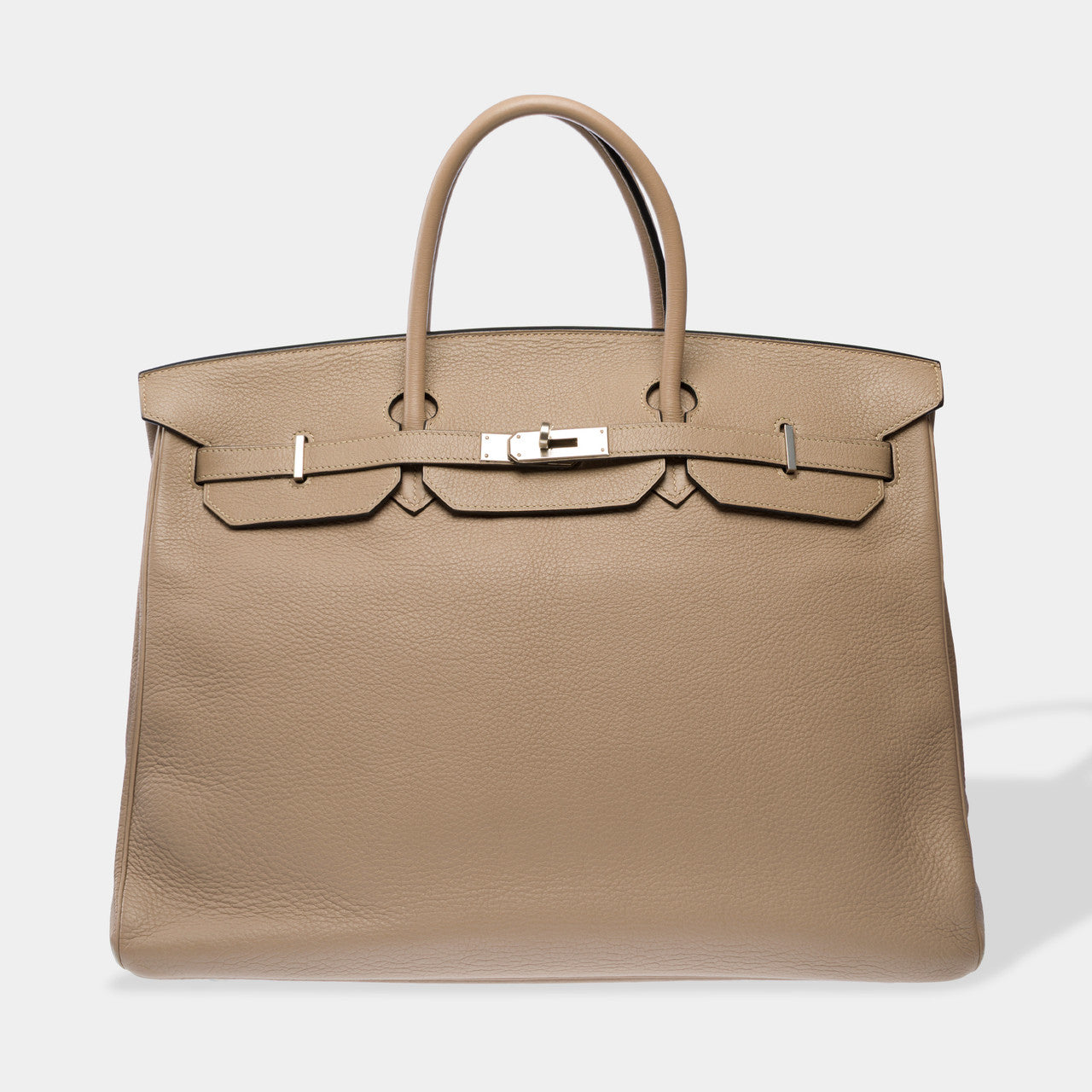 Sac HERMES Birkin 40 en Cuir Gris - 102798