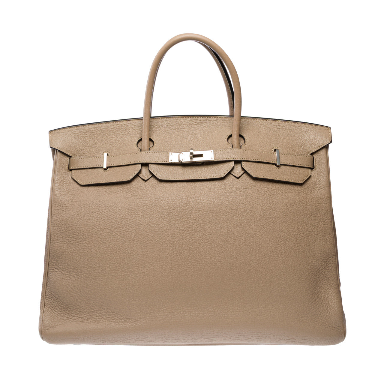 Sac HERMES Birkin 40 en Cuir Gris - 102798